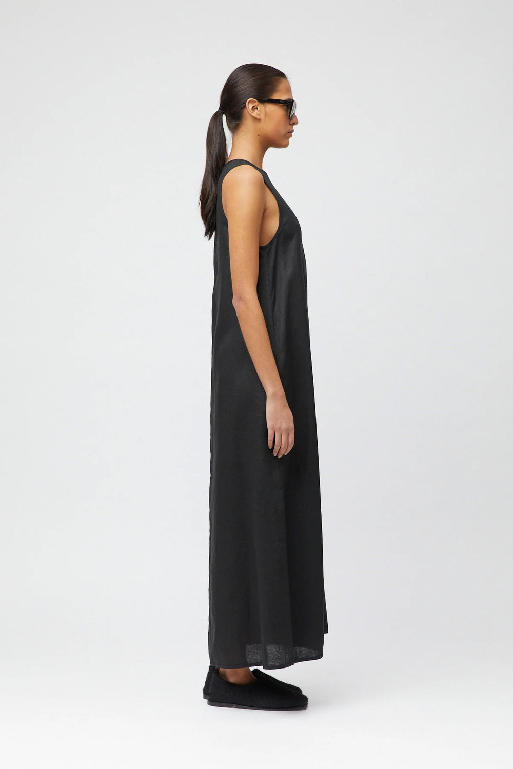 Esplanade Linen Maxi Dress