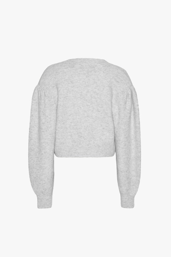 Knit Puffsleeve Cardigan