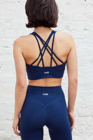 Strap Bra Navy Blue