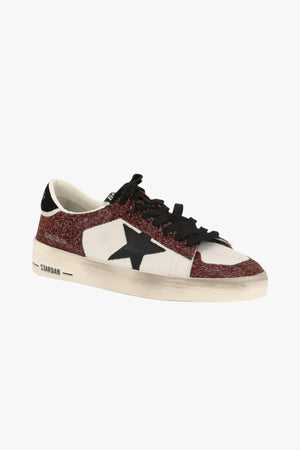 Stardan Leather And Glitter Upper Leather Star Suede Heel