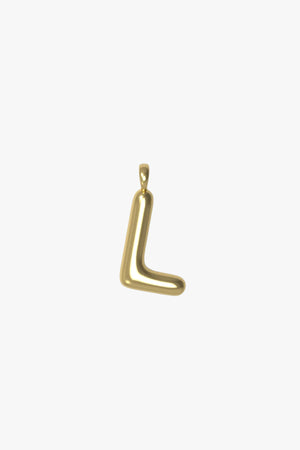 Letter charm Small L - Gold plated