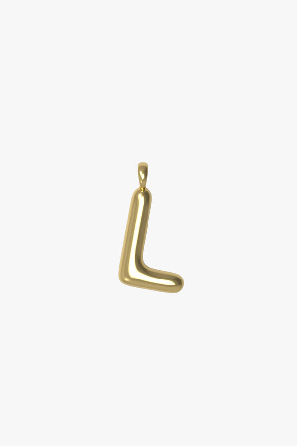 Letter charm Small L - Gold plated