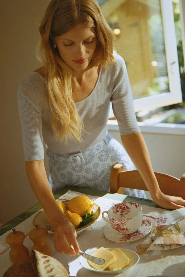 Merino Knit Fitted Top