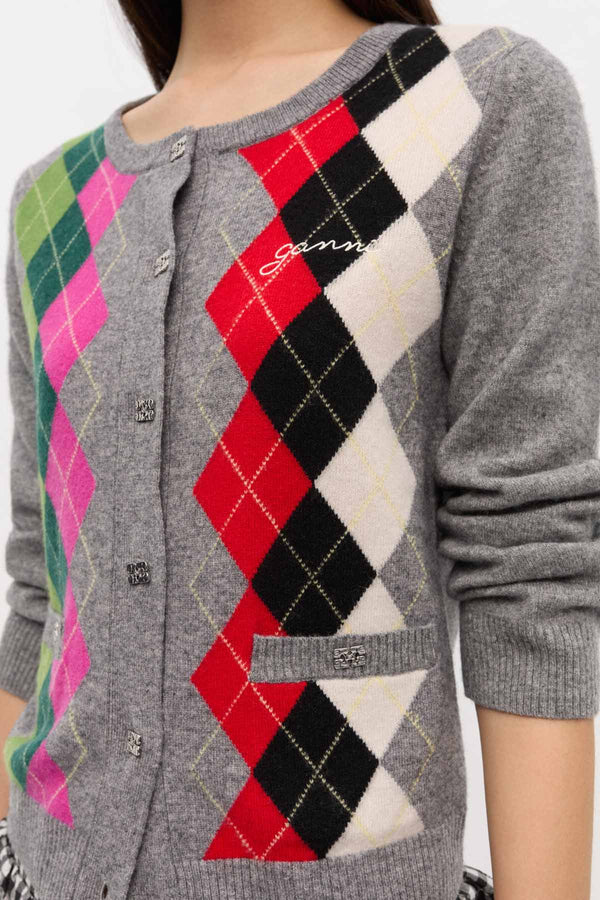 Cashmere Wool Mix Cardigan