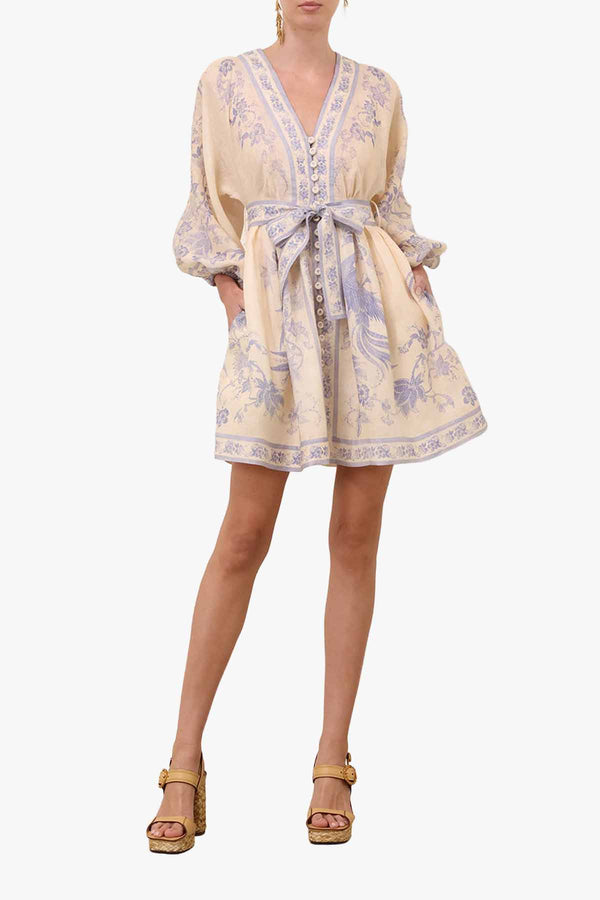 Indra Plunge Mini Dress