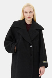 Textured Boucle Wool Coat