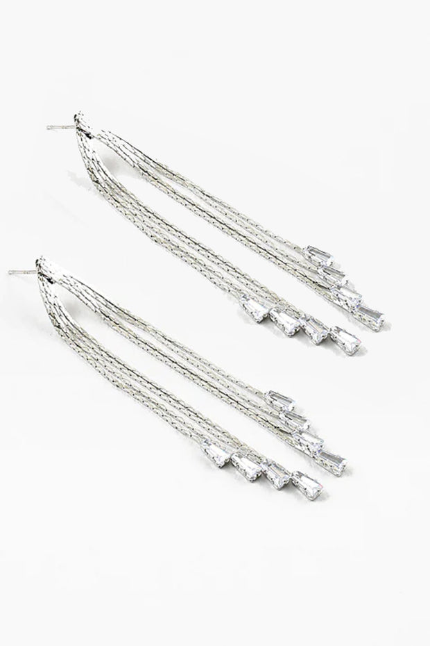 Art Deco Silver Earrings