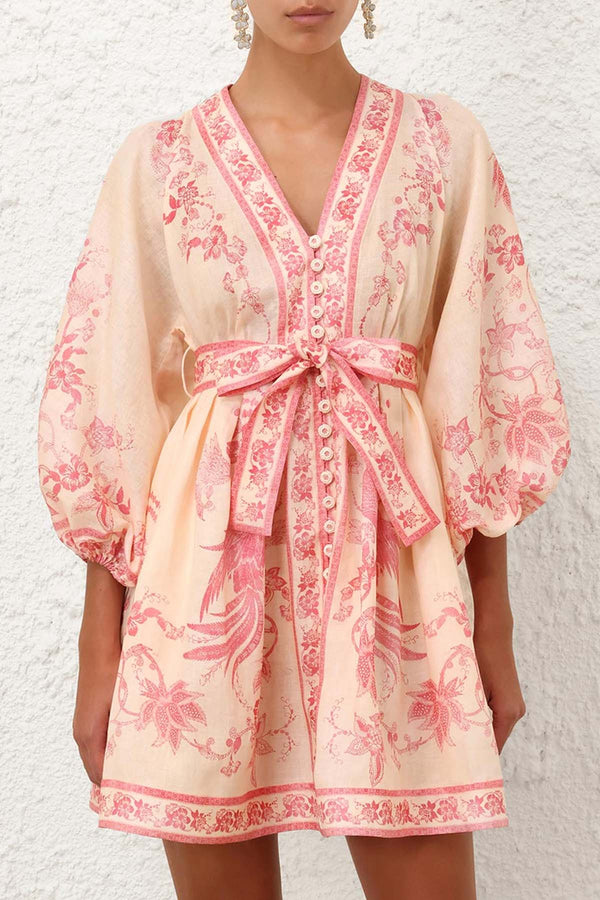 Lucky Plunge Mini Dress