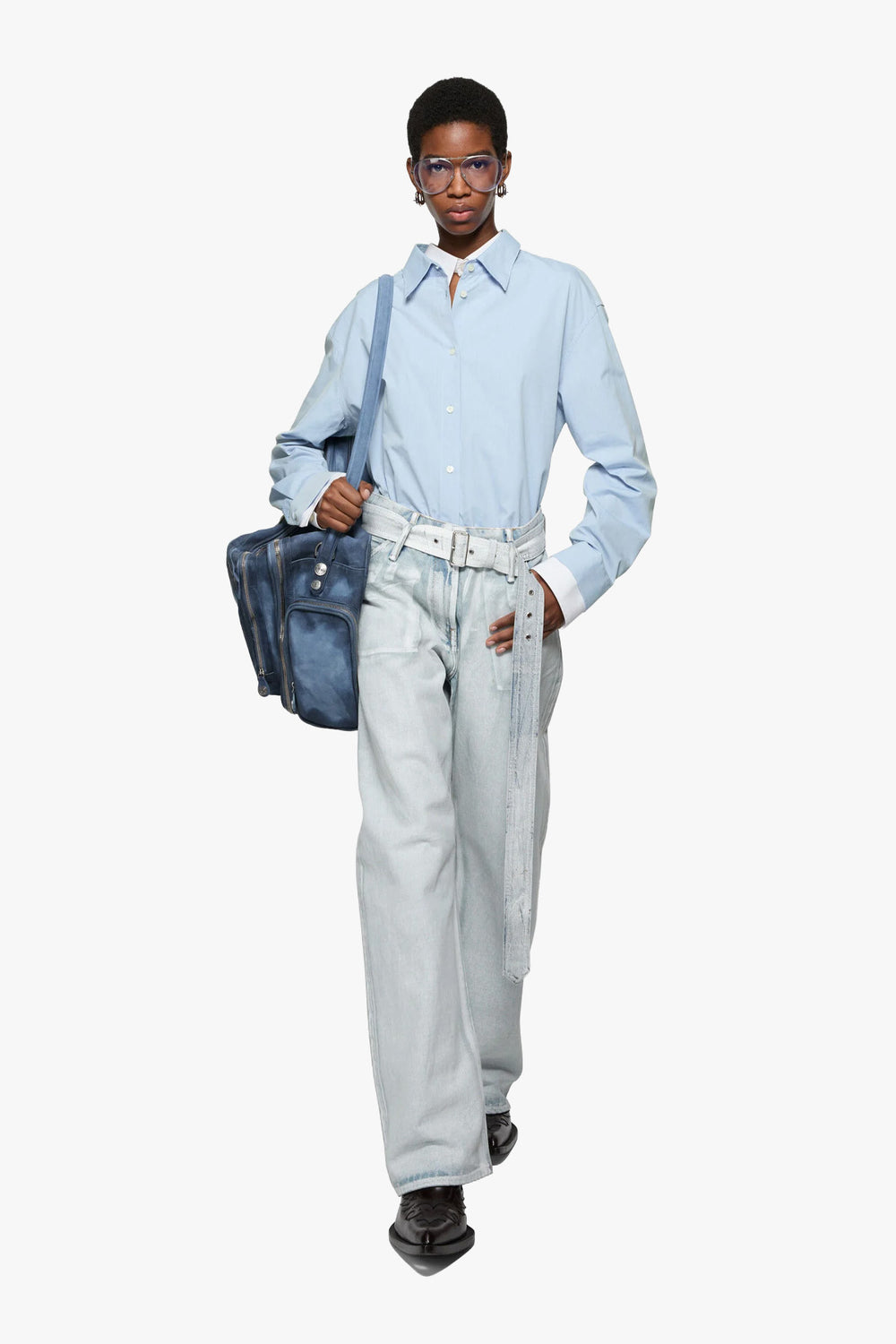ACNE STUDIOS - Shirt Light Blue / White