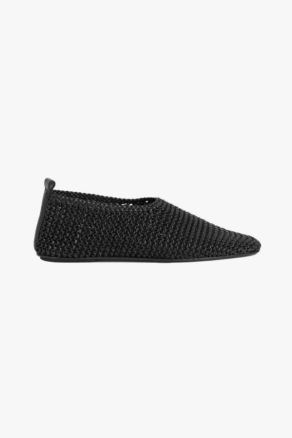 Woven Leather Ballerinas