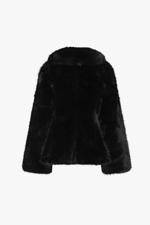 Faux Fur Flared Jacket
