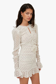 Printed Long-Sleeve Dress