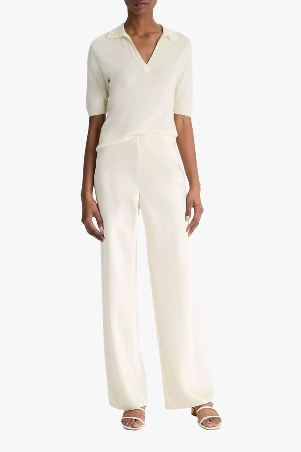Colette High Waist Fluid Satin Bias Pants