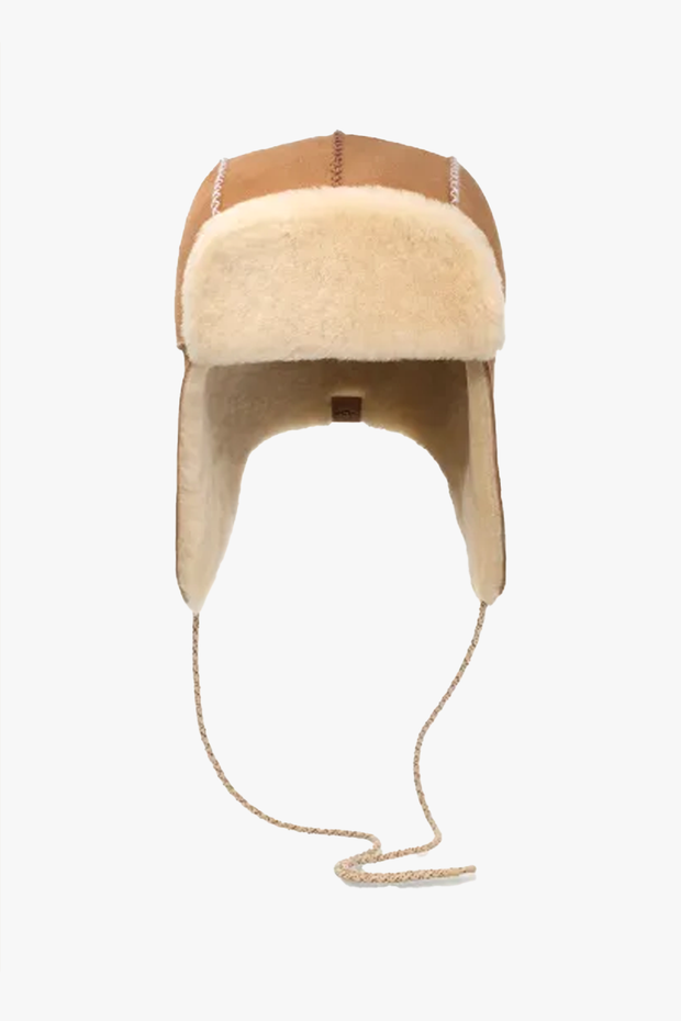 Women's Stitched Sheepskin Trapper