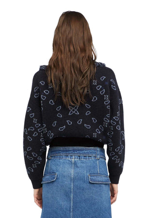 Cardi-Bomber Bandana Jacquard