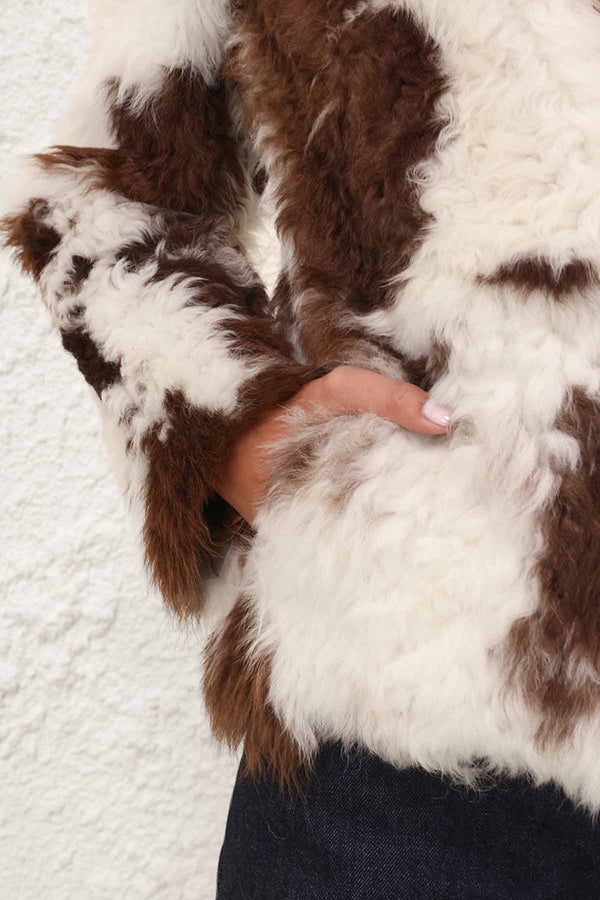 Hypnotic Spot Shearling Jacket