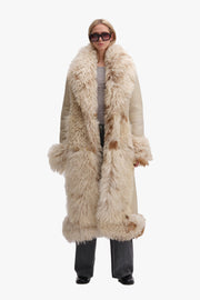 Long Hair Shearling Coat