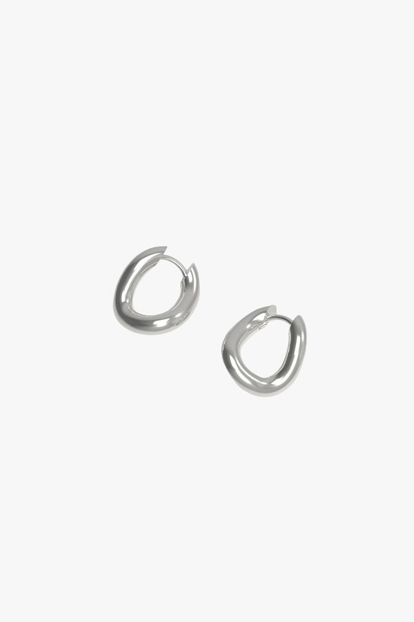 Thorn hoop tiny silver