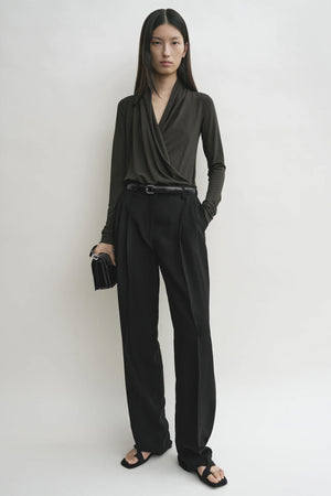 Overlapped Jersey Top