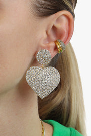 Gold Heart Earrings 191