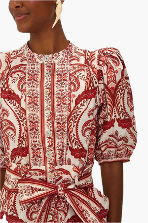 Tropical Cameo Off-White Romper