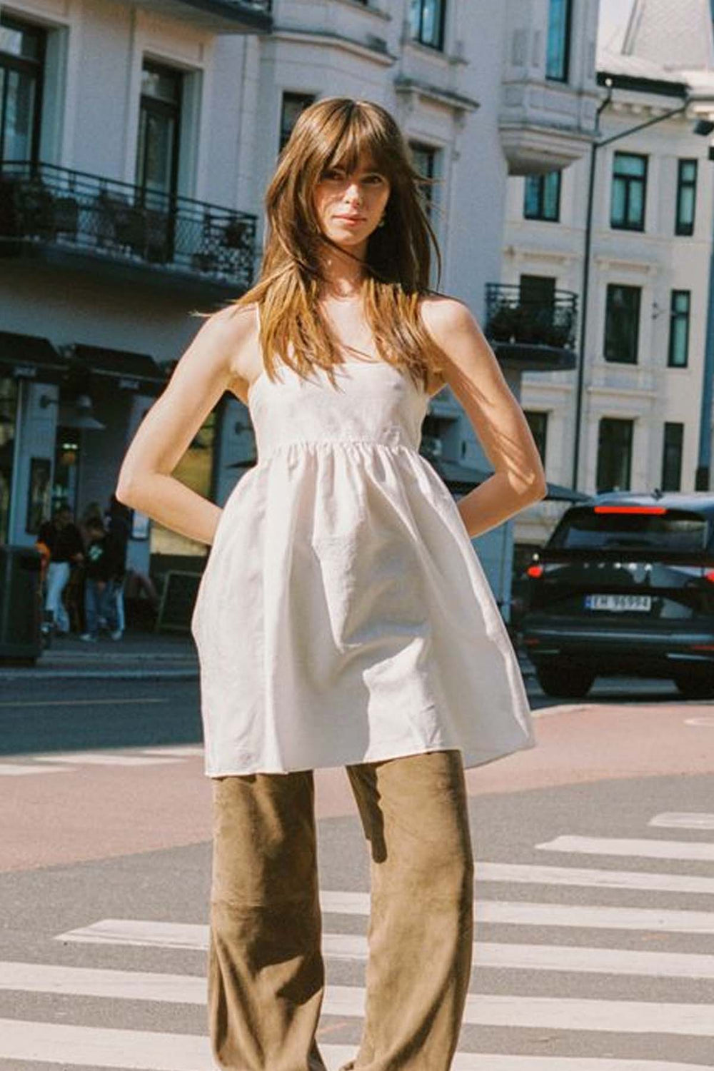 Taffeta Strap Dress