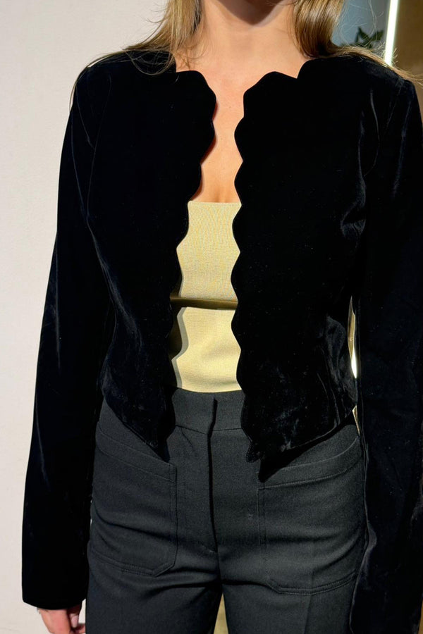 Velvet Scallop Jacket