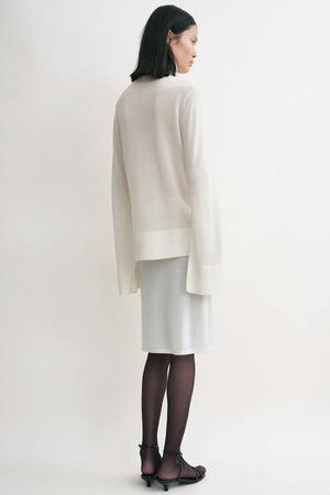 Slit Sleeve Turtleneck