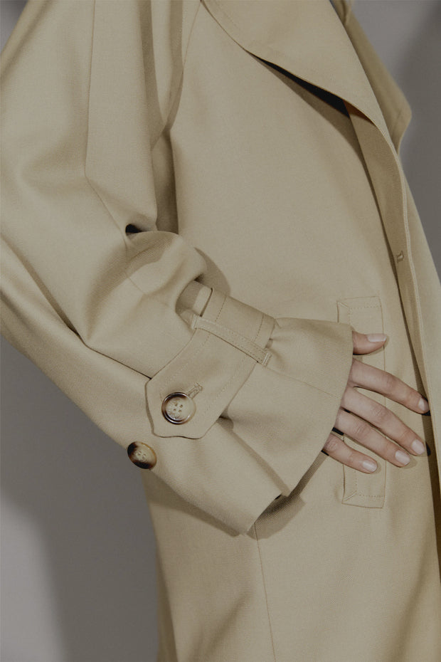 Wool Blend Trenchcoat