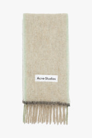 Narrow Wool Mohair Scarf