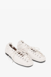 Eyelets Lace Up Ballerina