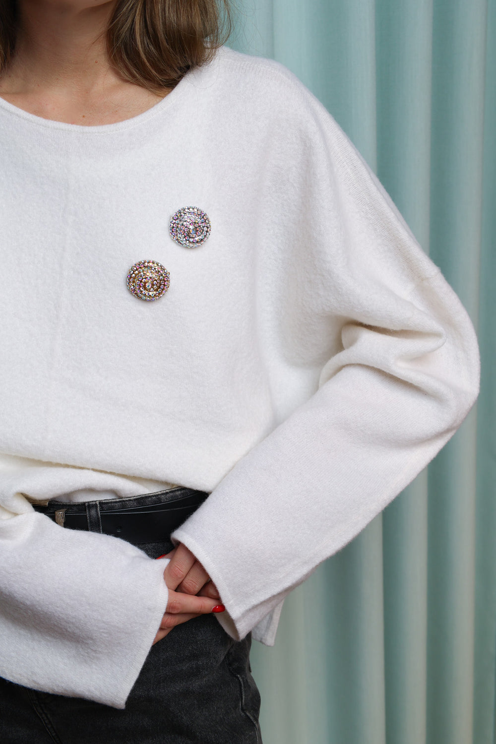 Silver Le Soleil Brooch