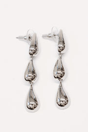 Silver Tear Drop Earrings