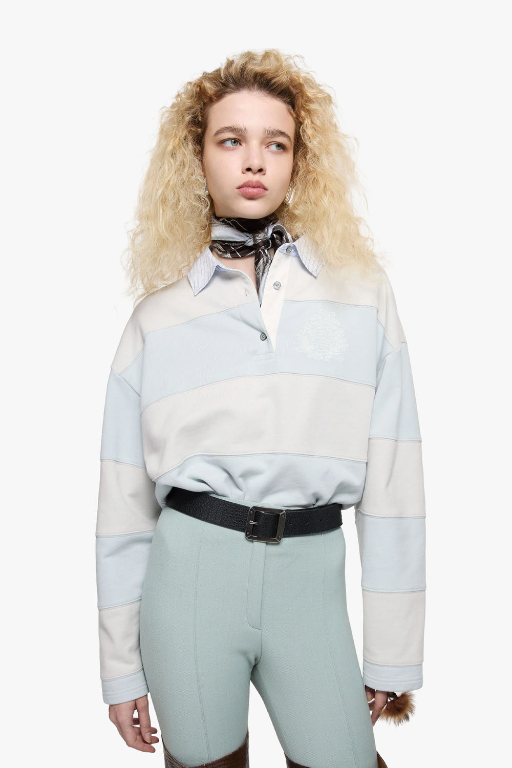 Cropped Polo Shirt