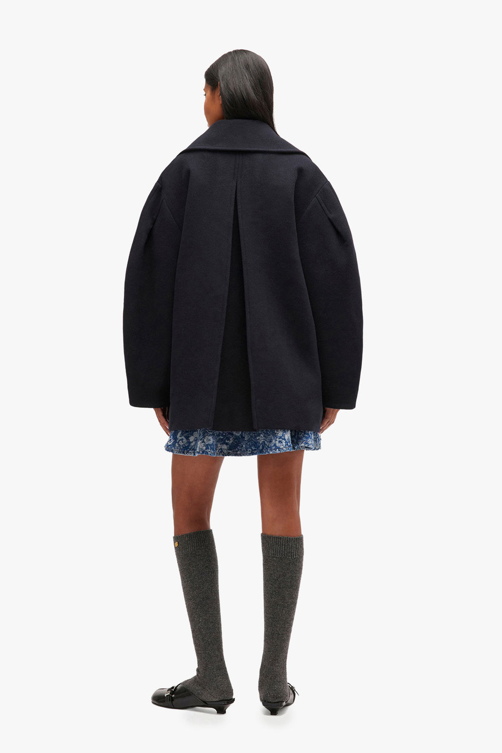 Peacoat Wool Midi Coat