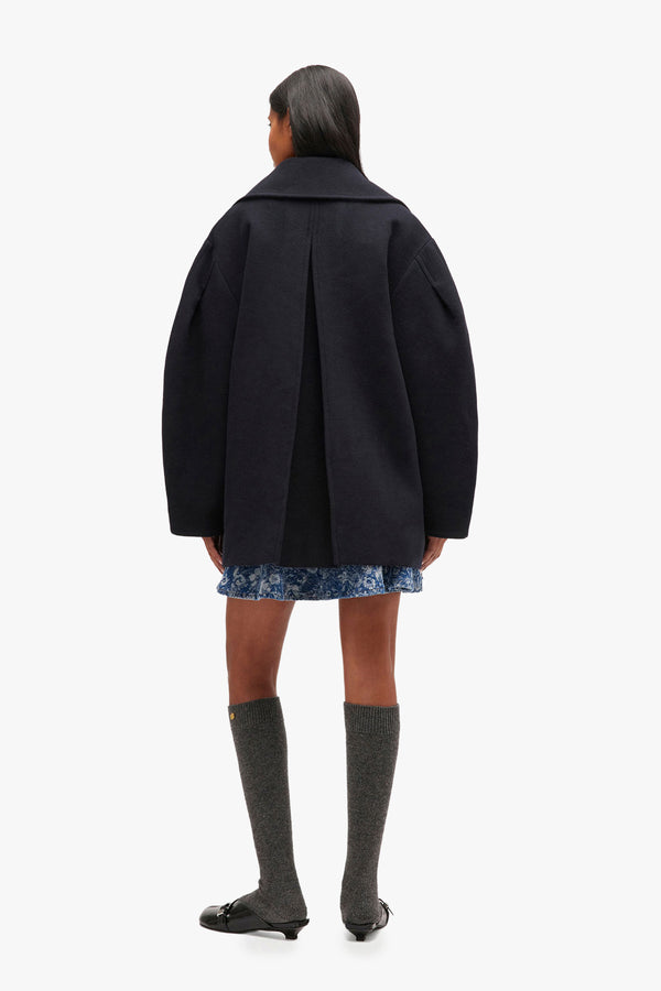 Peacoat Wool Midi Coat