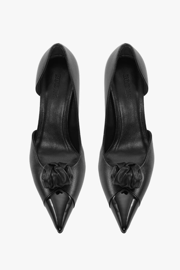 Leather Knot Pump