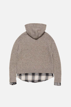 Layered Wool Hoodie