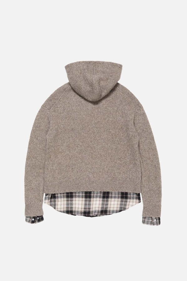 Layered Wool Hoodie