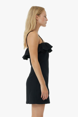 Bonded Crepe Strap Mini Dress