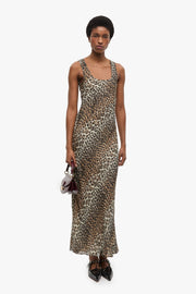 Printed Viscose Chiffon Maxi Dress
