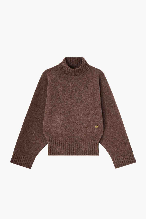 Double Knit Batwing Turtleneck