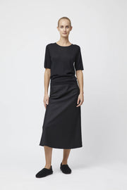 Tailored Bias Cut Midi Skirt