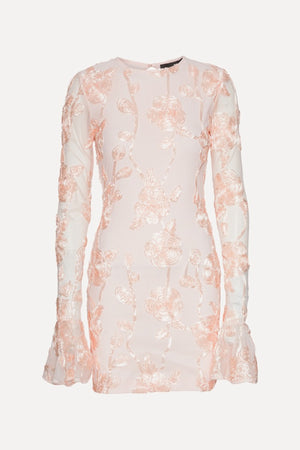 Floral Mesh Mini Dress