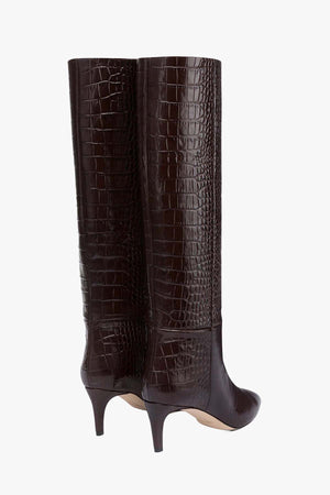 Embossed Croco Stiletto Boot 60