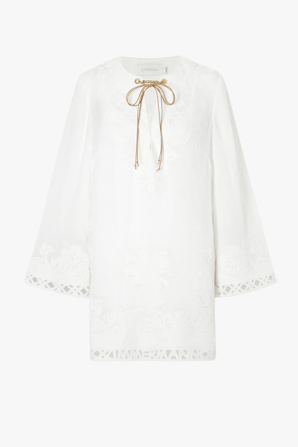 Indra Embroidered Tunic Dress
