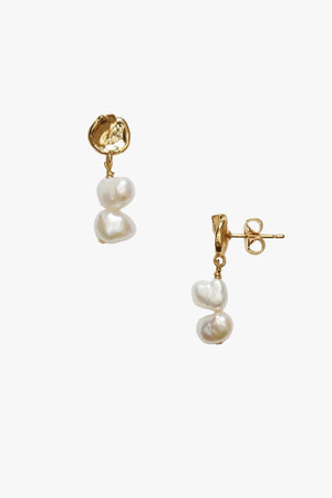 Pearly drop Earring-Short