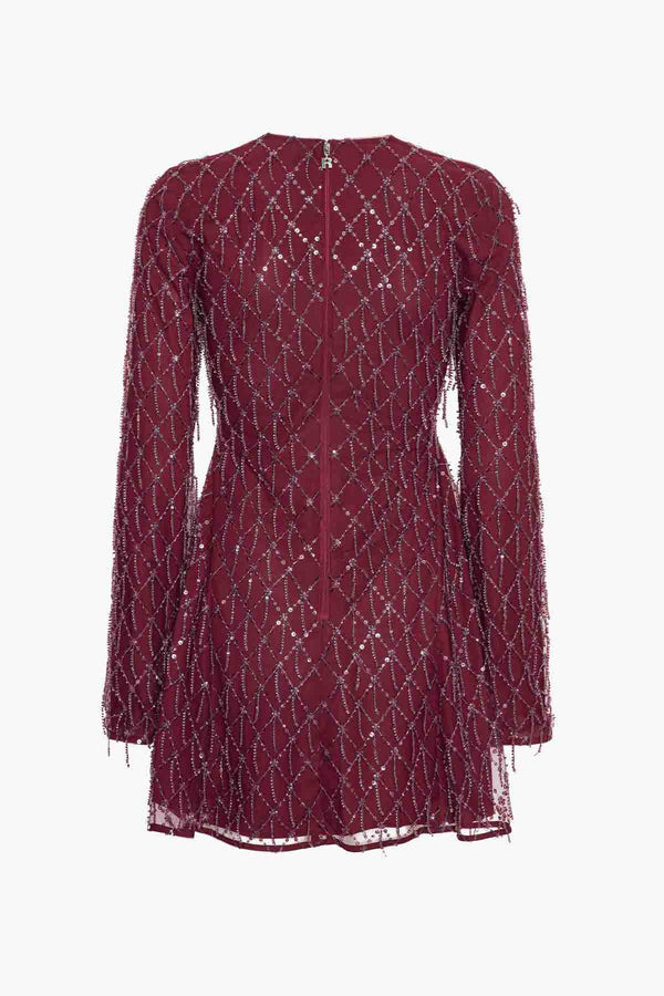 Sequins Mini Flared Dress