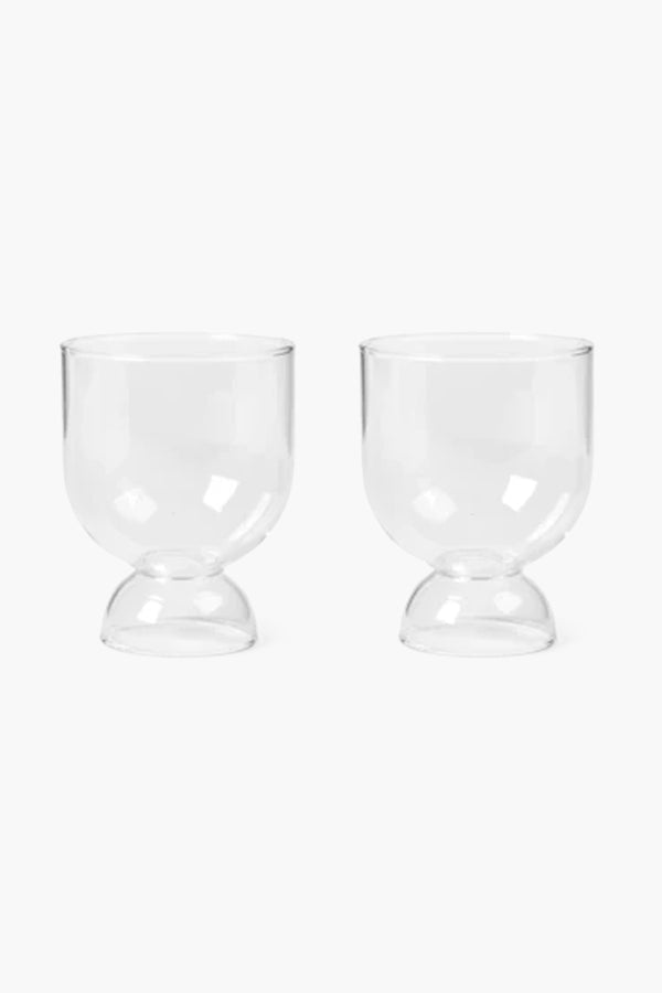 Clear Still Glasses - Set of 2