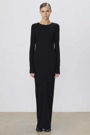Long Sleeve Crewneck Maxi Dress